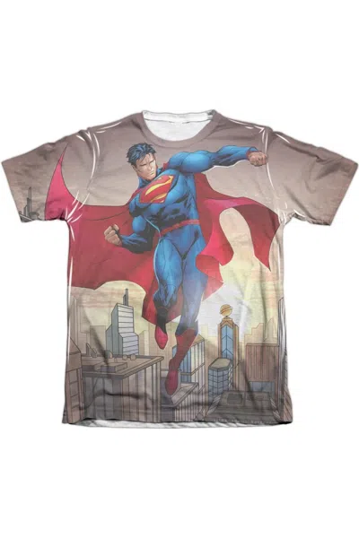 GILDAN SUPERMAN LIGHT AND DARKSEID ADULT POLY/COTTON SHORT SLEEVE TEE / T-SHIRT