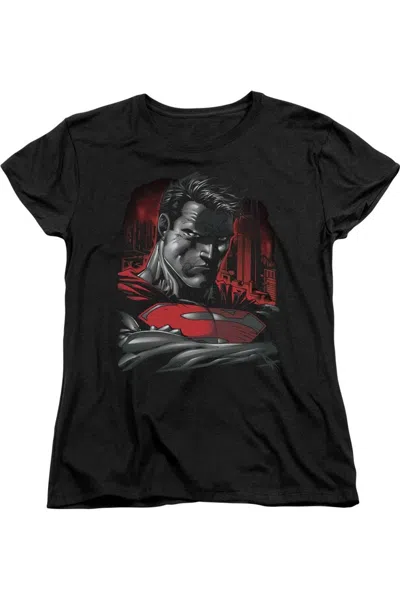GILDAN SUPERMAN MAN OF STEEL SHORT SLEEVE WOMENS TEE / T-SHIRT