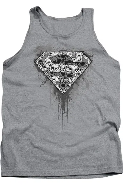 GILDAN SUPERMAN MANY SUPER SKULLS ADULT TANK TOP