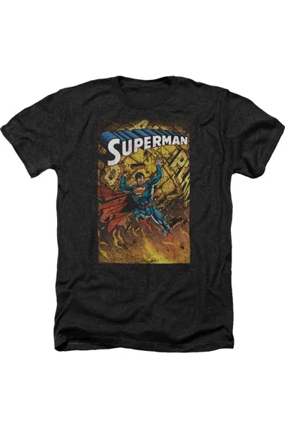 GILDAN SUPERMAN ONE ADULT HEATHER TEE / T-SHIRT