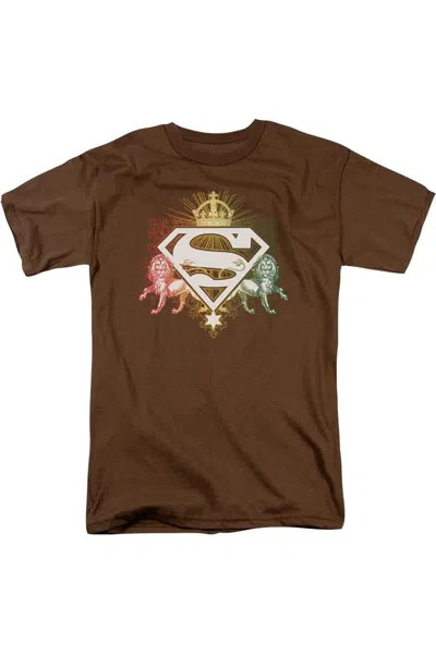 GILDAN SUPERMAN ORNATE LION SHIELD SHORT SLEEVE ADULT TEE / T-SHIRT