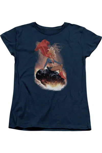 GILDAN SUPERMAN RIDE IT OUT SHORT SLEEVE WOMENS TEE / T-SHIRT