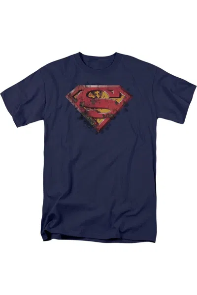 GILDAN SUPERMAN RUSTED SHIELD SHORT SLEEVE ADULT TEE / T-SHIRT