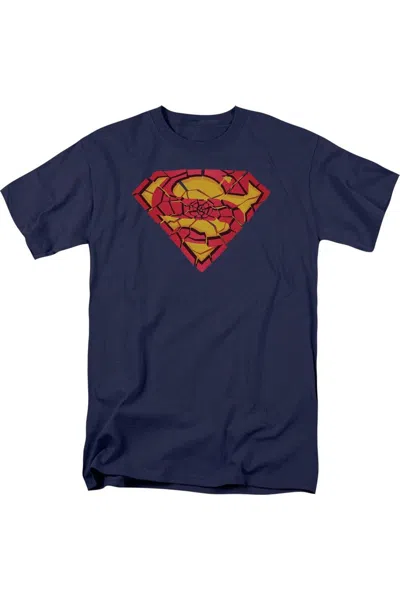 GILDAN SUPERMAN SHATTERED SHIELD SHORT SLEEVE ADULT TEE / T-SHIRT