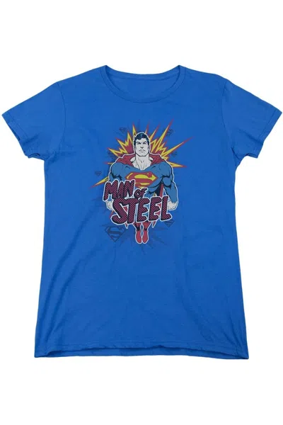 GILDAN SUPERMAN STEEL POP SHORT SLEEVE WOMENS TEE / T-SHIRT