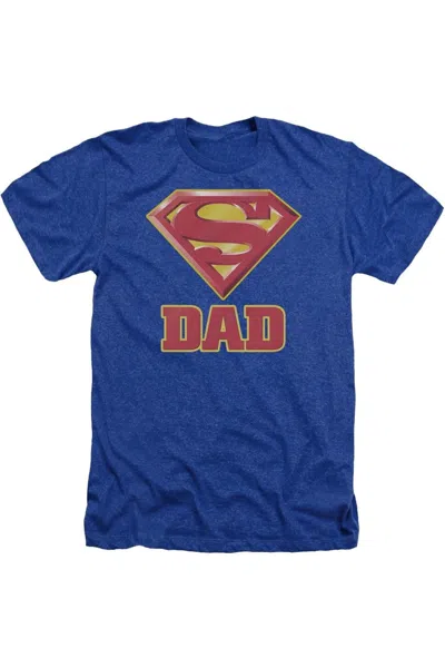 GILDAN SUPERMAN SUPER DAD ADULT HEATHER TEE / T-SHIRT