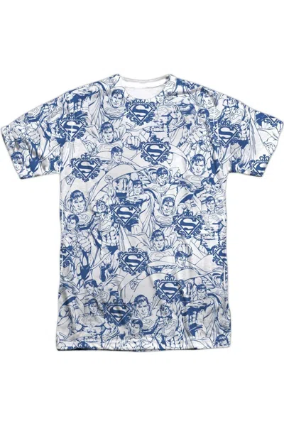 GILDAN SUPERMAN SUPER IS THE MAN SHORT SLEEVE ADULT 100% POLY CREW TEE / T-SHIRT