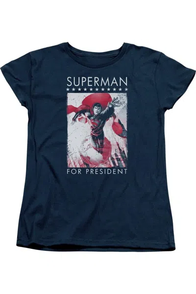 GILDAN SUPERMAN SUPERMAN FOR PRESIDENT SHORT SLEEVE WOMENS TEE / T-SHIRT