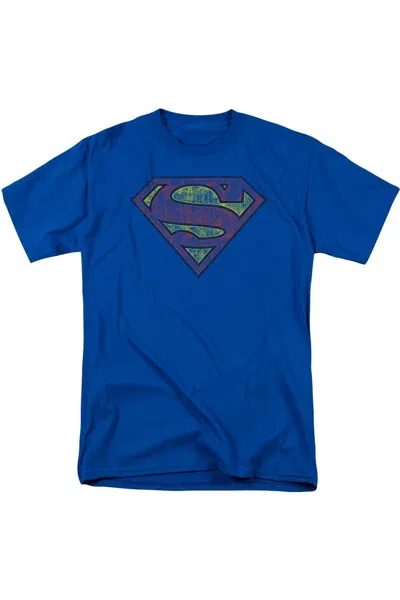 GILDAN SUPERMAN TATTERED SHIELD SHORT SLEEVE ADULT TEE / T-SHIRT