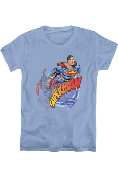 GILDAN SUPERMAN UP UP AND AWAY SHORT SLEEVE WOMENS TEE / T-SHIRT