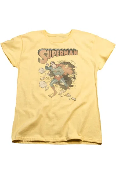 GILDAN SUPERMAN VINTAGE BREAKTHROUGH SHORT SLEEVE WOMENS TEE / T-SHIRT