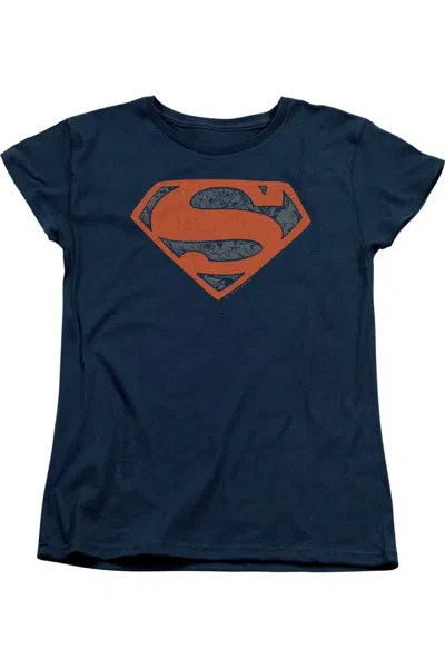 GILDAN SUPERMAN VINTAGE SHIELD COLLAGE SHORT SLEEVE WOMEN´S TEE / T-SHIRT