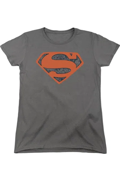 GILDAN SUPERMAN VINTAGE SHIELD COLLAGE SHORT SLEEVE WOMEN´S TEE / T-SHIRT