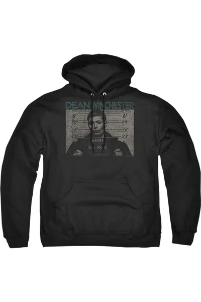 GILDAN SUPERNATURAL DEAN MUG SHOT ADULT PULL OVER HOODIE / HOODED SWEATSHIRT
