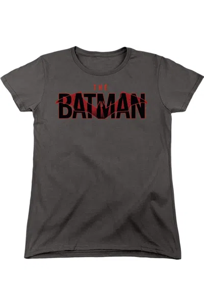 GILDAN THE BATMAN LOGO WITH RED BAT SHORT SLEEVE WOMEN´S TEE / T-SHIRT