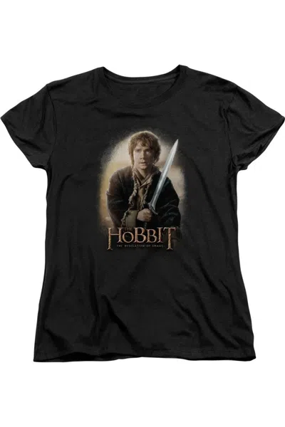 GILDAN THE HOBBIT BILBO AND STING SHORT SLEEVE WOMENS TEE / T-SHIRT