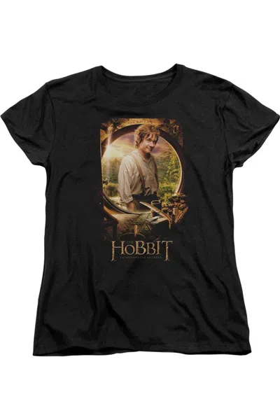 GILDAN THE HOBBIT BILBO POSTER SHORT SLEEVE WOMENS TEE / T-SHIRT