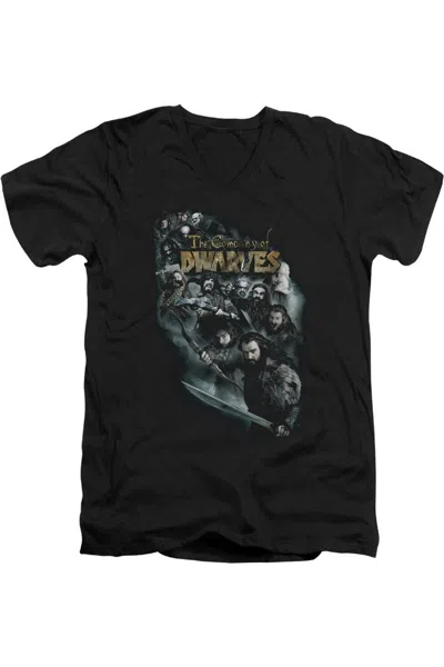 GILDAN THE HOBBIT COMPANY OF DWARVES SHORT SLEEVE ADULT V NECK TEE / T-SHIRT