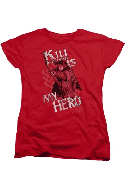 GILDAN THE HOBBIT KILI IS MY HERO SHORT SLEEVE WOMENS TEE / T-SHIRT