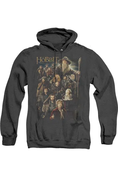 GILDAN THE HOBBIT SOMBER COMPANY ADULT HEATHER HOODIE / HOODED SWEATSHIRT