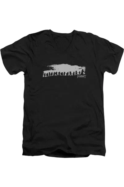 GILDAN THE HOBBIT THE COMPANY SHORT SLEEVE ADULT V NECK TEE / T-SHIRT