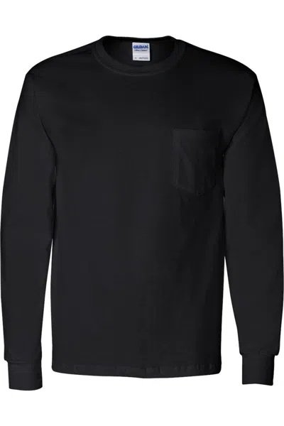GILDAN ULTRA COTTON LONG SLEEVE POCKET T-SHIRT