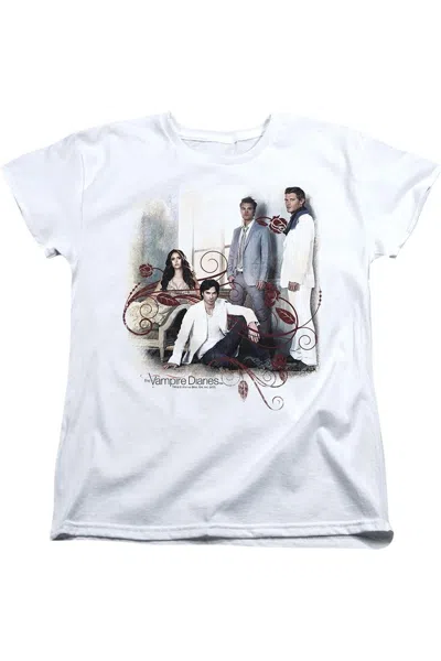 GILDAN VAMPIRE DIARIES 3 + 1 SHORT SLEEVE WOMENS TEE / T-SHIRT