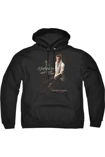 GILDAN VAMPIRE DIARIES I USED TO CARE ADULT PULL OVER HOODIE / HOODED SWEATSHIRT