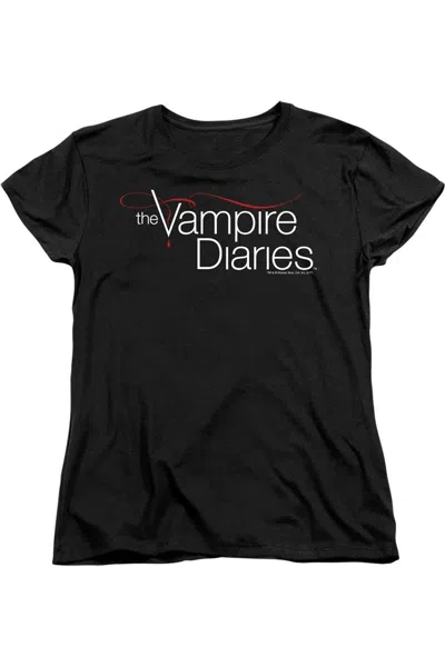 GILDAN VAMPIRE DIARIES TVD LOGO SHORT SLEEVE WOMENS TEE / T-SHIRT