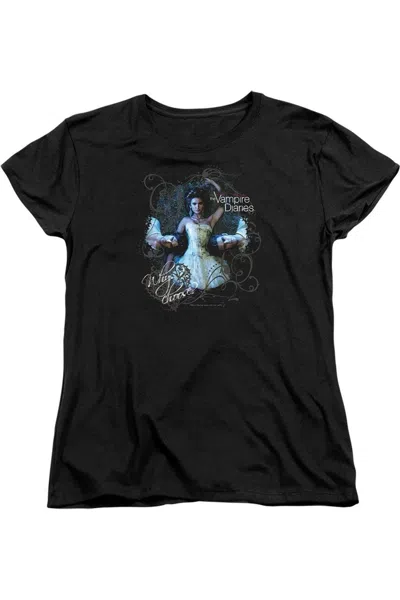 GILDAN VAMPIRE DIARIES WHY CHOOSE SHORT SLEEVE WOMENS TEE / T-SHIRT