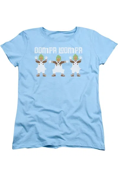 GILDAN WILLY WONKA AND THE CHOCOLATE FACTORY OOMPA LOOMPA SHORT SLEEVE WOMENS TEE / T-SHIRT