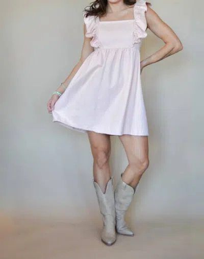 GILLI EASY CHOICE MINI DRESS IN BLUSH