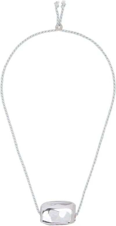 GIMAGUAS SILVER & PURPLE GENNARO PEPE CILLER EDITION CUBE NECKLACE