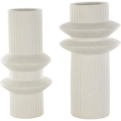 GINGER BIRCH STUDIO GINGER BIRCH STUDIO 2-PIECE CERAMIC VASE SET
