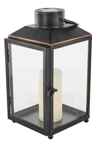 GINGER BIRCH STUDIO GINGER BIRCH STUDIO BLACK METAL CANDLE LANTERN