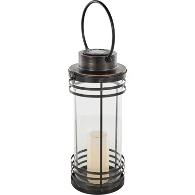 GINGER BIRCH STUDIO GINGER BIRCH STUDIO BLACK METAL CANDLE LANTERN