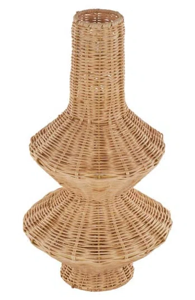 GINGER BIRCH STUDIO GINGER BIRCH STUDIO RATTAN VASE