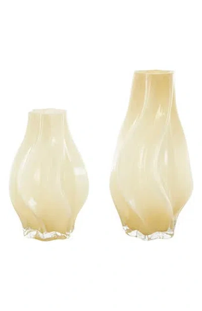 GINGER BIRCH STUDIO GINGER BIRCH STUDIO SET OF 2 GLASS VASES