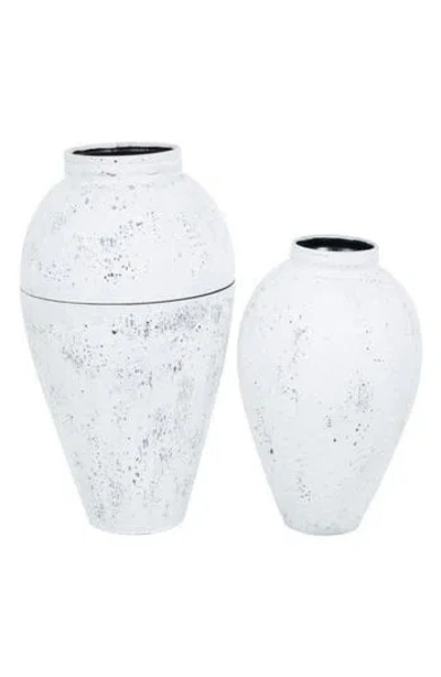 GINGER BIRCH STUDIO GINGER BIRCH STUDIO SET OF 2 METAL VASES