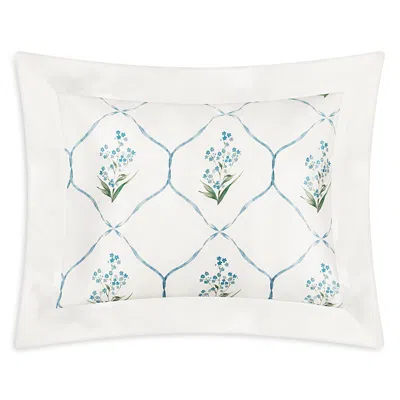 GINGERLILY FORGET ME NOT SILK OXFORD STANDARD PILLOWCASE