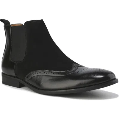 GINO VITALE GINO VITALE WINGTIP BROGUE TWO-TONE CHELSEA BOOT