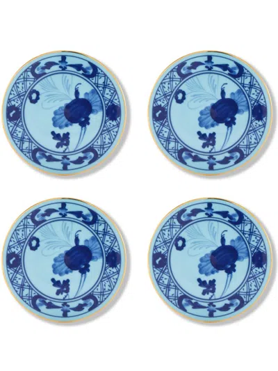 GINORI 1735 ORIENTE IRIS COASTER SET
