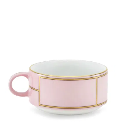 GINORI 1735 PORCELAIN COLONNA DIVA ROSA TEACUP
