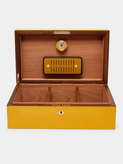 GIOBAGNARA SANTIAGO LEATHER LARGE HUMIDOR CASE (80 CIGARS)