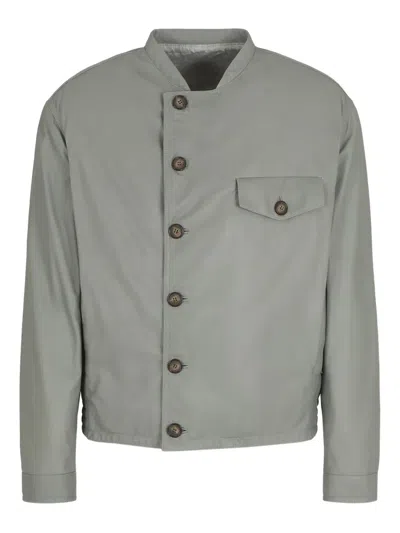 GIORGIO ARMANI BUTTON-FASTENING JACKET