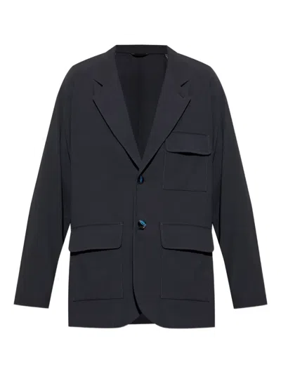 GIORGIO ARMANI FLAP-POCKET WOOL BLAZER