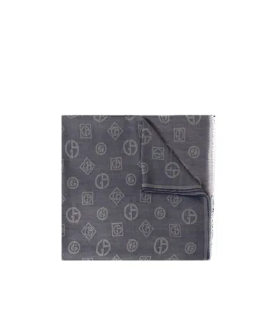 GIORGIO ARMANI GIORGIO ARMANI SIGNATURE LOGO DESIGN SCARF
