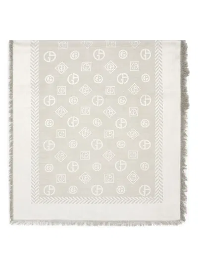 GIORGIO ARMANI JACQUARDED SCARF