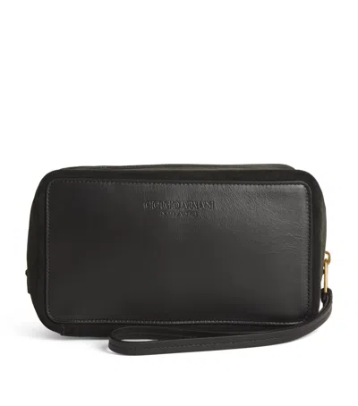 GIORGIO ARMANI LEATHER MAKE-UP BAG
