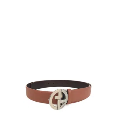 GIORGIO ARMANI LOGO DETAIL BELT